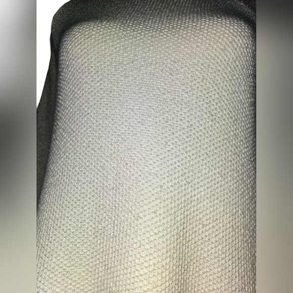 Madewell Colorblock Waffle Knit Cross-Back Sweater Heather Moonstone Sz XS - Picture 11 of 16